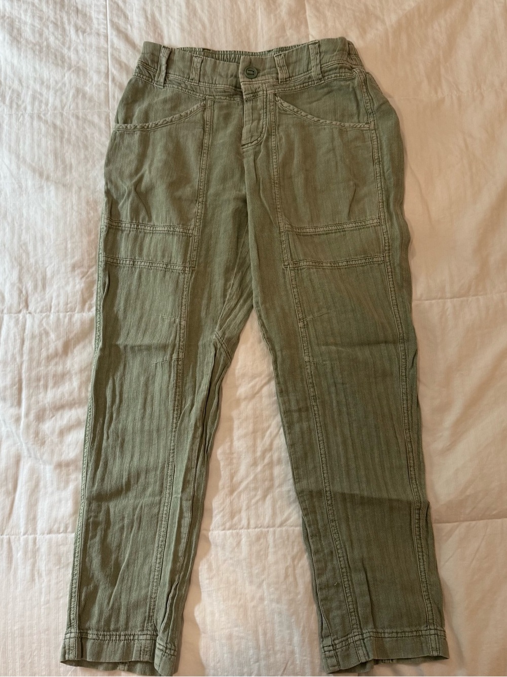 Free People Olive Green Cargo Pants